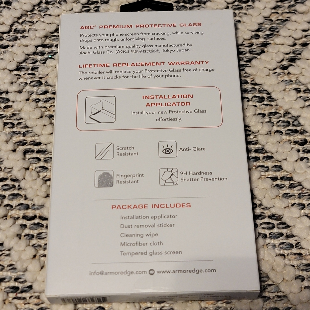 5/$15 Bundle Deal Armor Edge Protective Glass Screen Protector for iPhone XS / X - Picture 2 of 2